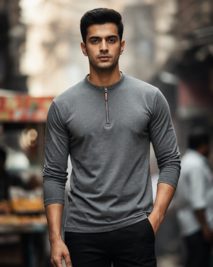 Henley Zipper