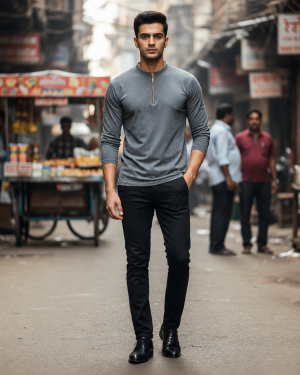 Henley Zipper
