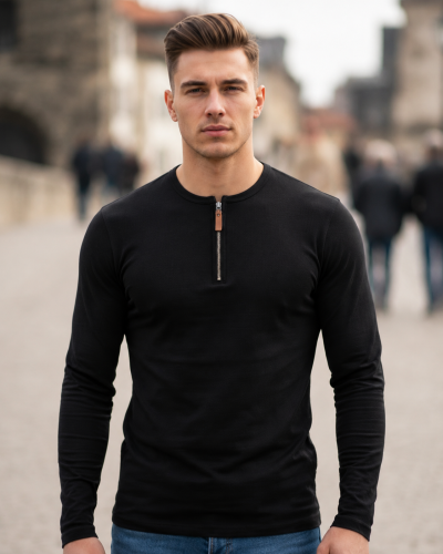 Henley Zipper