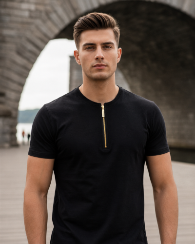 Henley Zipper