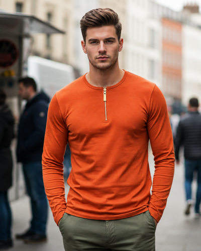Henley Zipper