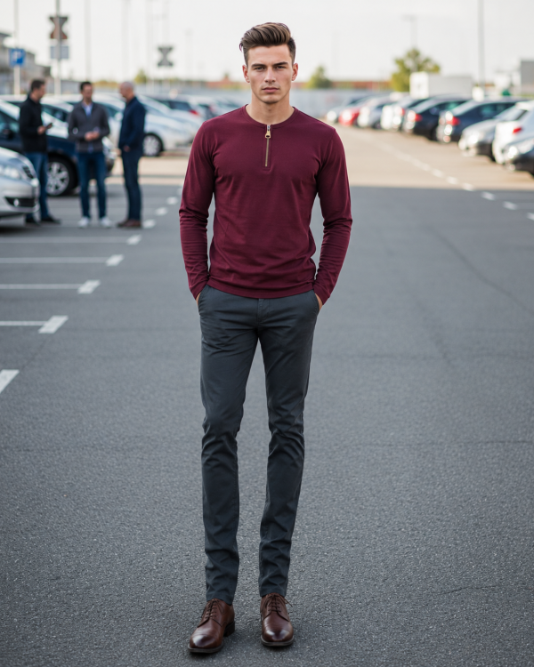 Henley Zipper