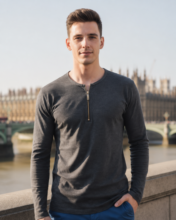 Henley Zipper