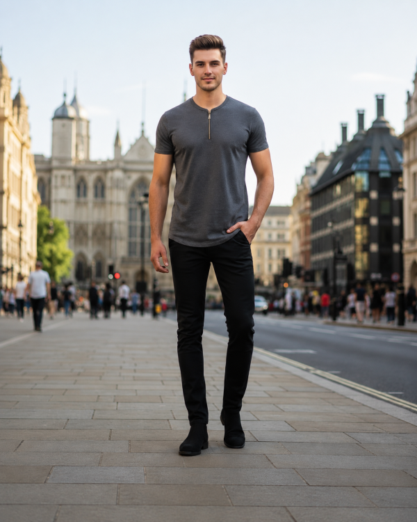 Henley Zipper