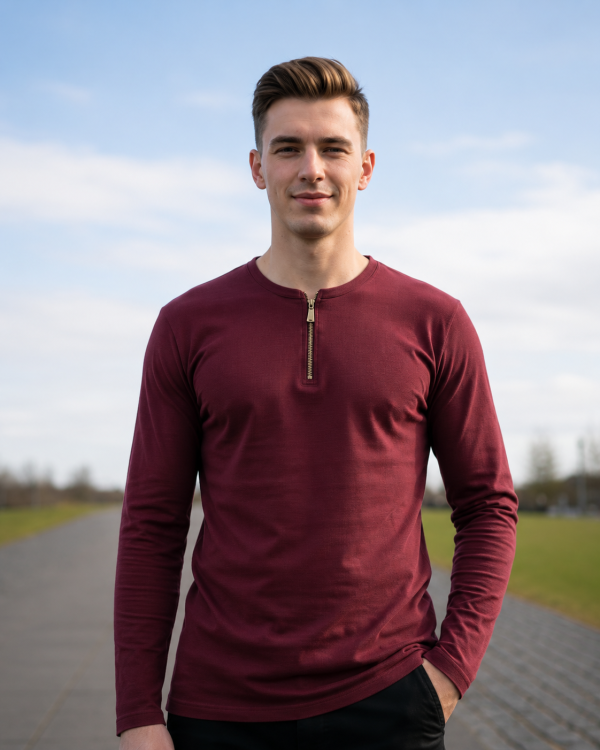 Henley Zipper