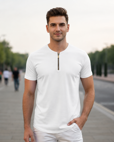 Henley Zipper