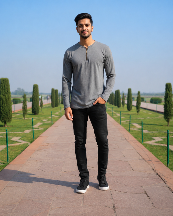 Henley Zipper