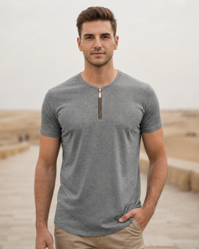 Henley Zipper