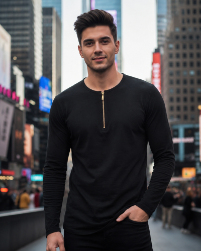 Henley Zipper