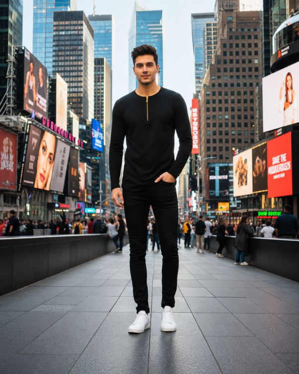 Henley Zipper