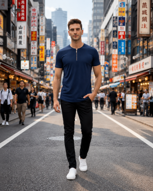 Henley Zipper