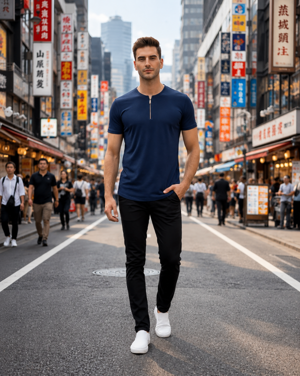 Henley Zipper