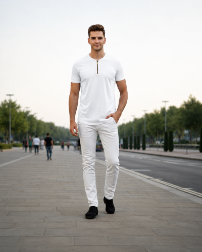 Henley Zipper